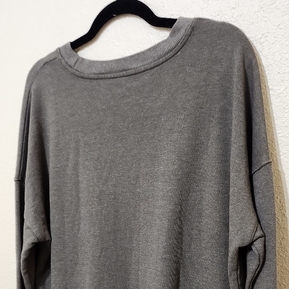 Time and Tru Women's Crew Neck Sweater - Dark Gray - Picture 14 of 14